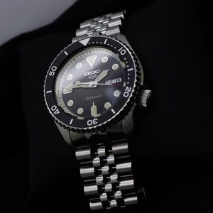 316L Solid Jubilee Stainless Steel Watch Band Made for Seiko 5 Sports SRPD